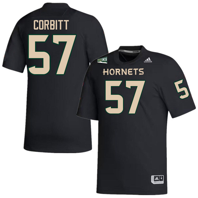 Sacramento State Hornets #57 Zach Corbitt College Football Jerseys Stitched Sale-Black